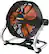 Front. WORX - Nitro 20V Power Share Cordless 9" Work Fan with Battery and Charger - Black.