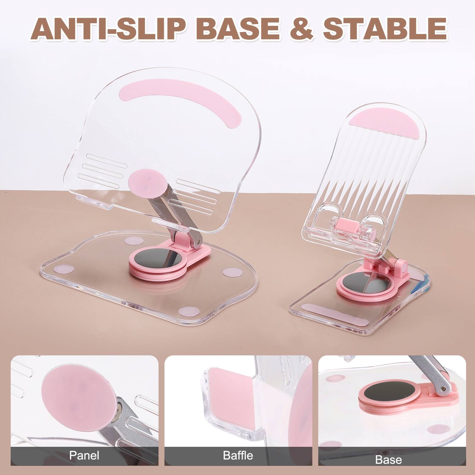 ANTI-SLIP BASE & STABLE

Panel  
Baffle  
Base