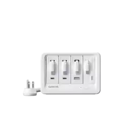 Gitryin - Desktop Charging Station, 65W + 3x 40W PD Chargers, 3 USB-C+ 1 Lightning Retractable Cables, 8 AC Outlets, USB-A Port - White