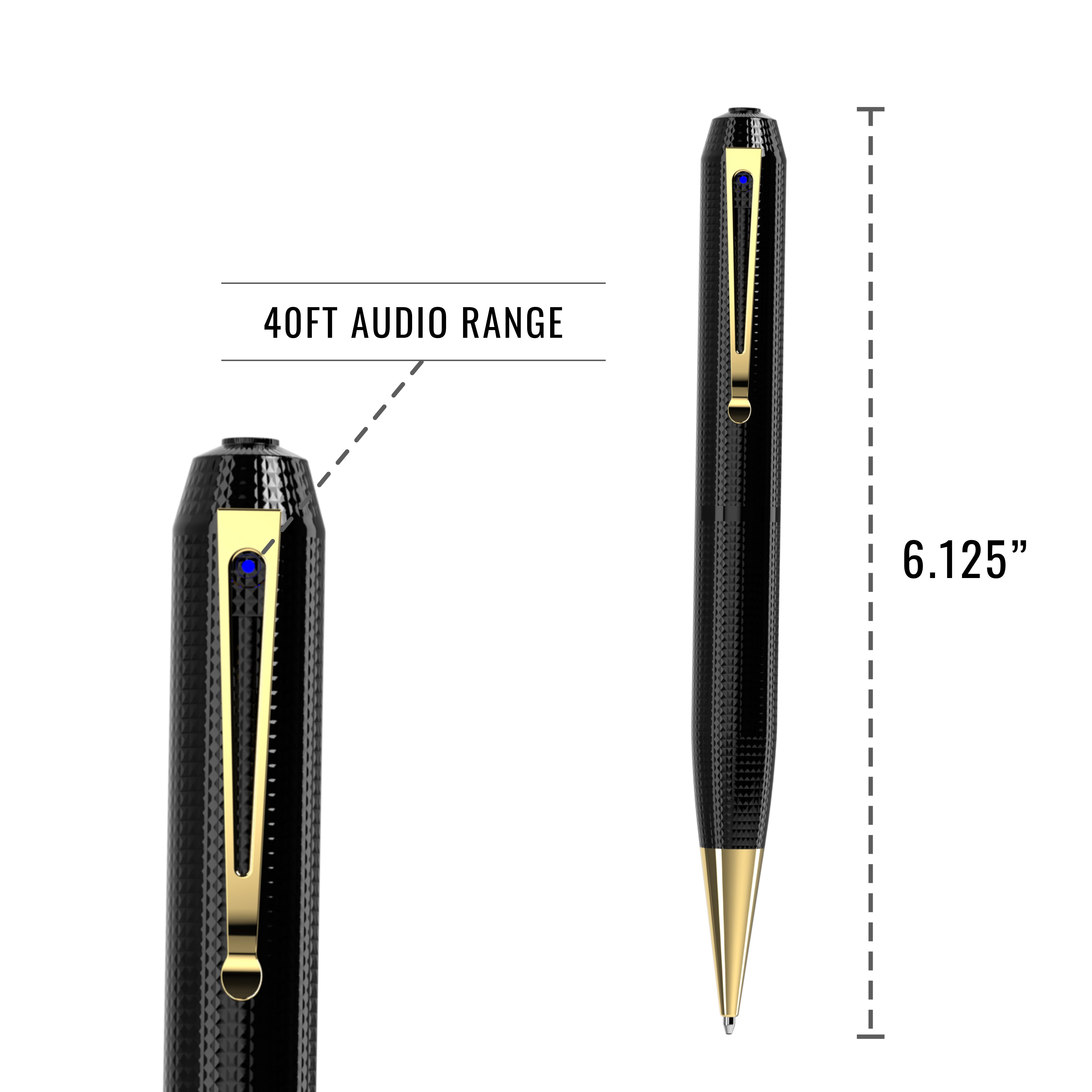 40FT AUDIO RANGE  
6.125"