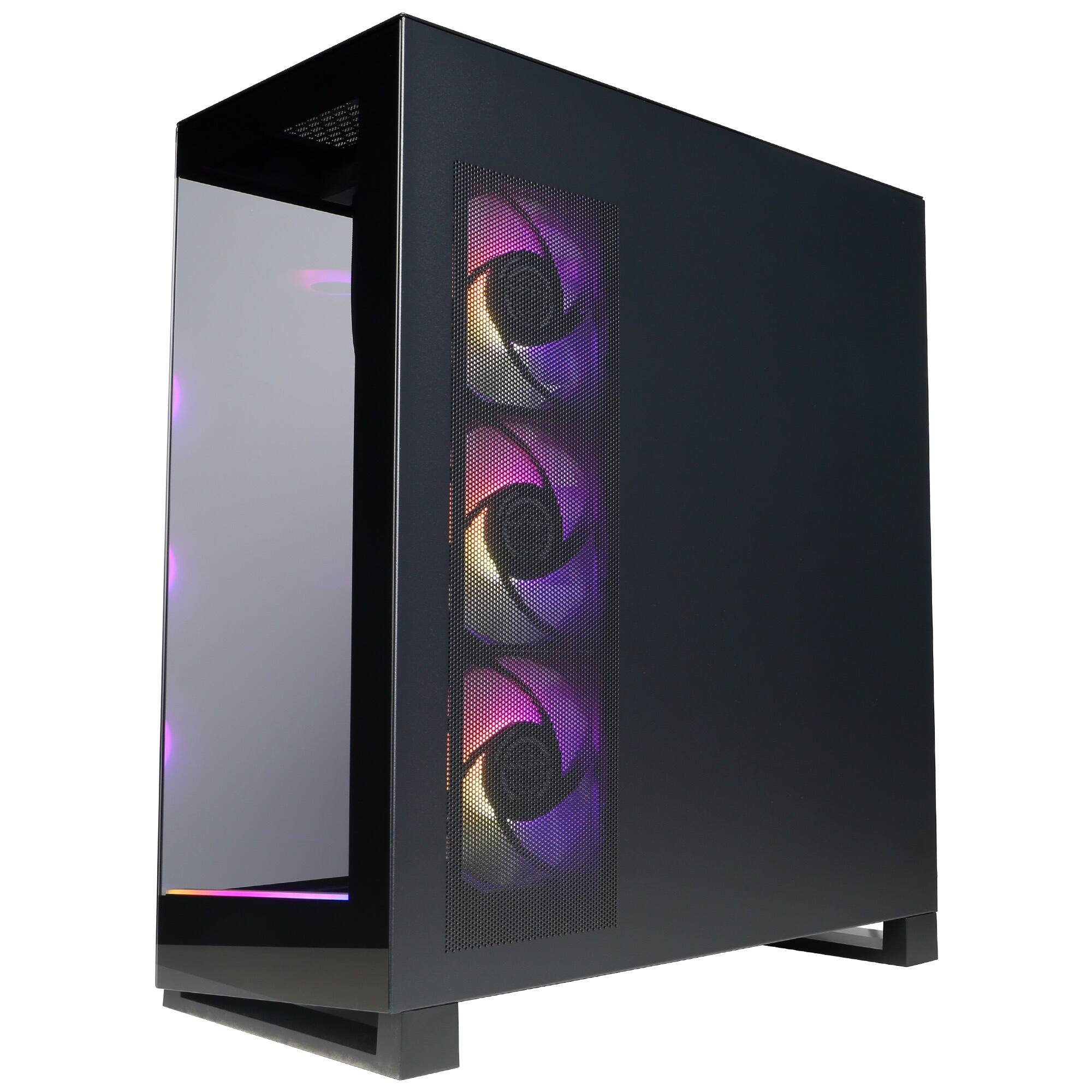 Alt View 4. CyberPowerPC - Gaming Desktop - Intel Core i7-14700KF - NVIDIA GeForce RTX 5070 12GB - 32GB DDR5 - 1TB PCIe 4.0 SSD - Black.