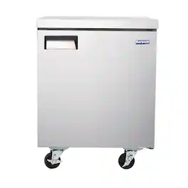 Magic Chef - E-Series 27 in. 6 cu. ft. Single Door Under Counter Refrigerator - Stainless Steel