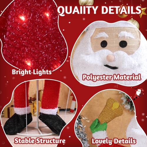 Sure, here is the corrected and grouped text from the image:

**QUALITY DETAILS**

- Bright Lights
- Polyester Material
- Stable Structure
- Lovely Details