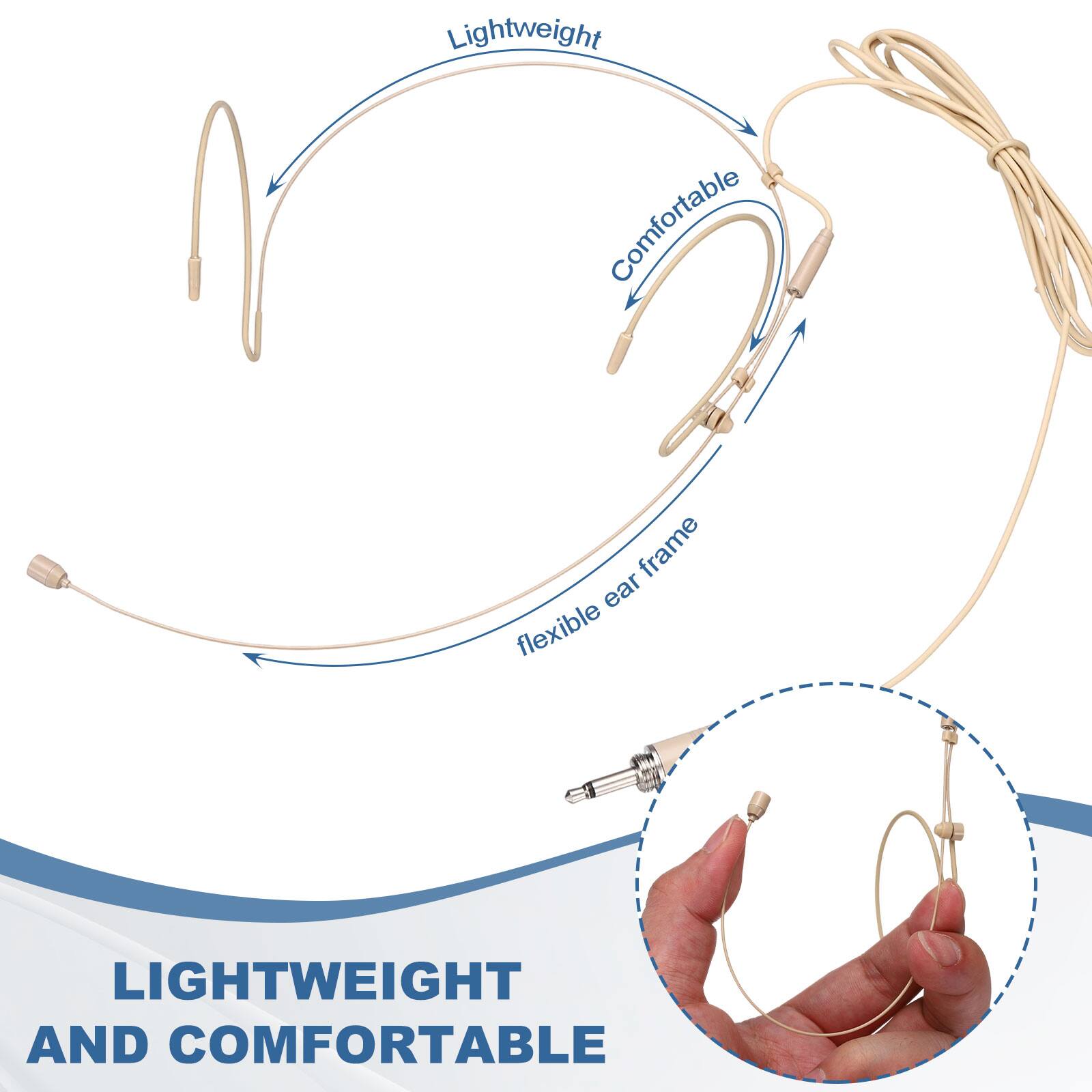 Lightweight and Comfortable  
Lightweight  
Comfortable  
Flexible ear frame