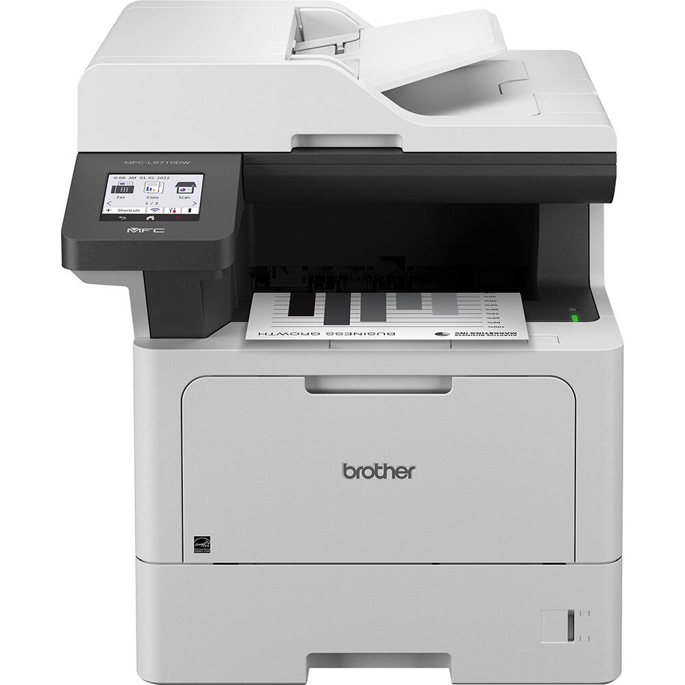 MFC-L5710DW  
0:00 AM 01.01.2022  
Fan  
Copy 1/3  
Scan  
Shortcuts  
MFC  
- -  
GROWTH BUSINESS  
CHICKINTURE  
brother  
GRATING  
[-]  
[-]