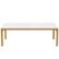 Front. Kadyn - Kadyn Dining Table, Living Room Table Rectangular, 78 inch Long Kitchen Table for 6-8 People,White & Gold - White & Gold.