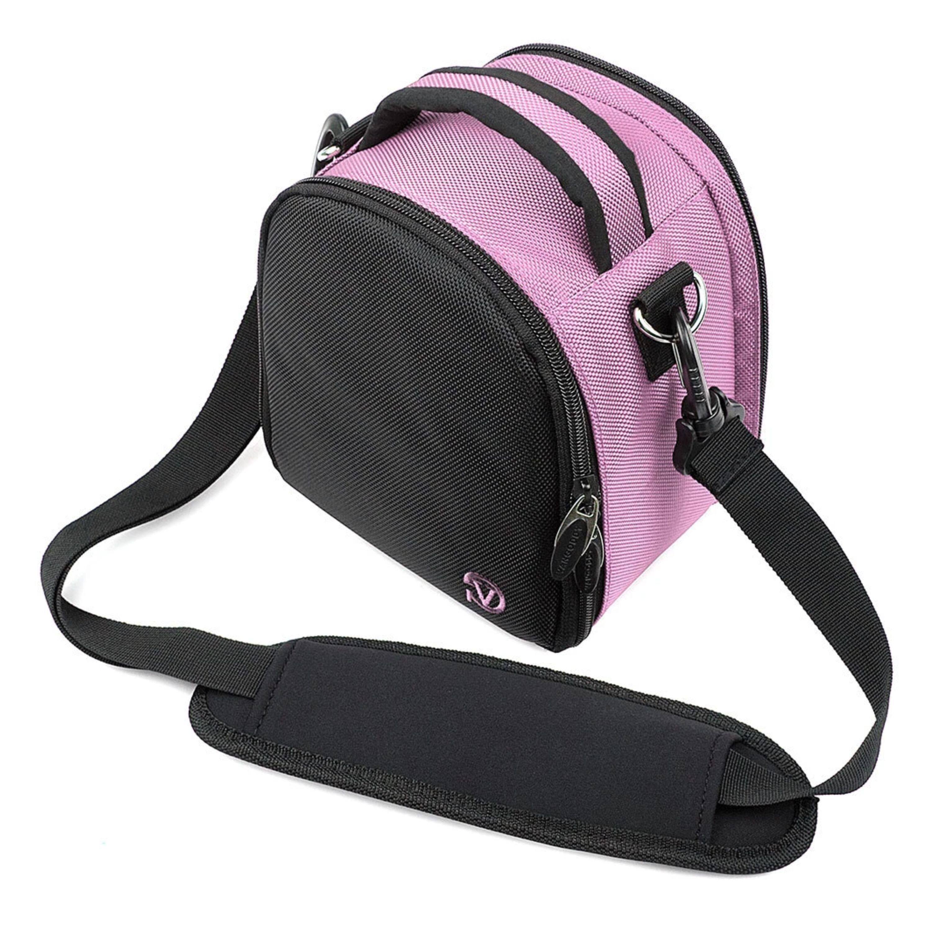 Angle. Kitcheniva - Small DSLR Camera Shoulder Bag Case For Canon EOS Rebel Baby Pink - Baby Pink.