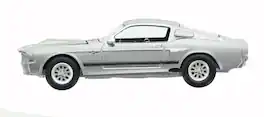 Games Alliance - Gone In 60 Seconds 1:64 Diecast Car - 1967 Eleanor Custom Mustang - Gray