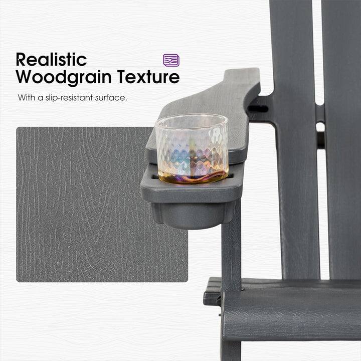 Realistic Woodgrain Texture  
With a slip-resistant surface.
