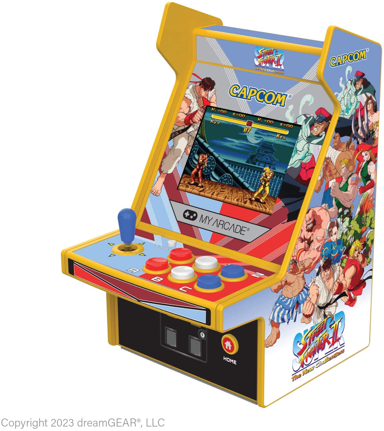 DGUNL-4185 Super Street Fighter II - Micro Player Pro Portable Retro Arcade (2 GAMES IN 1)