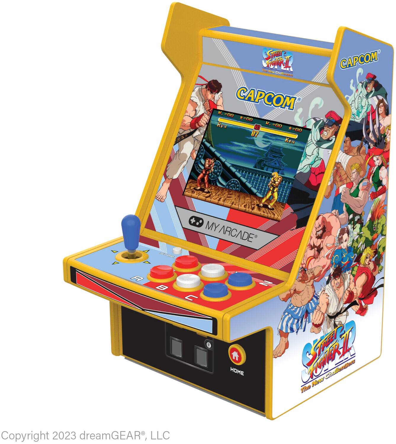 STEP CAPCOM The FORL New Chall adidas M. 00= CAPCOM *=00 Rya . =00 =00 Ken

MY ARCADE START V A B HOME Copyright 2023 dreamGEAR, LLC

SHARK! New Challengers The