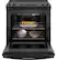 Alt View 2. GE - 5.3 Cu. Ft. Slide-In Electric Convection Range with Self-Steam Cleaning, Built-In Wi-Fi, and No-Preheat Air Fry - Black on Black.