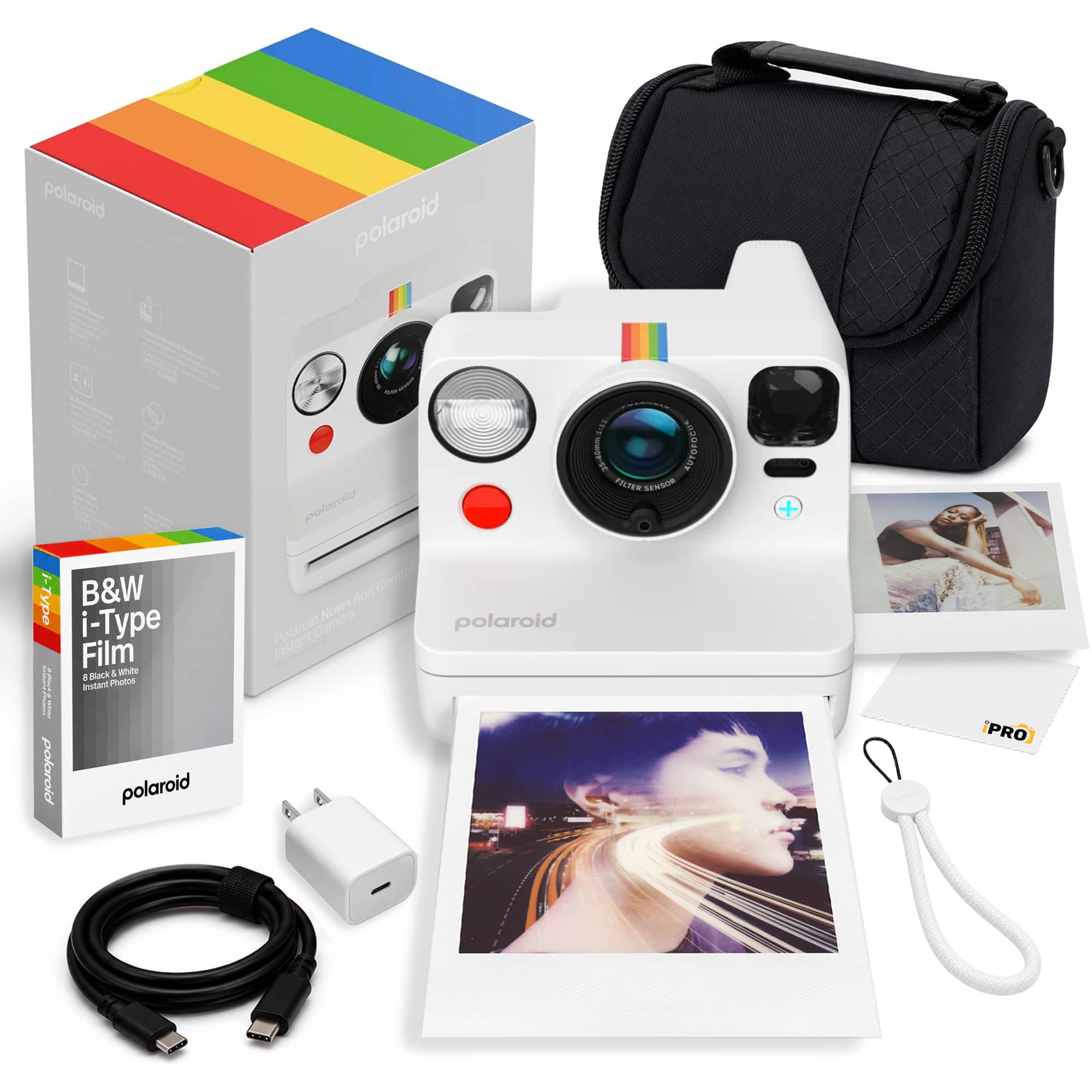 Polaroid - Now+ Generation3 - Black & Film (8) + Bag + More - White price history on PriceWatchPro