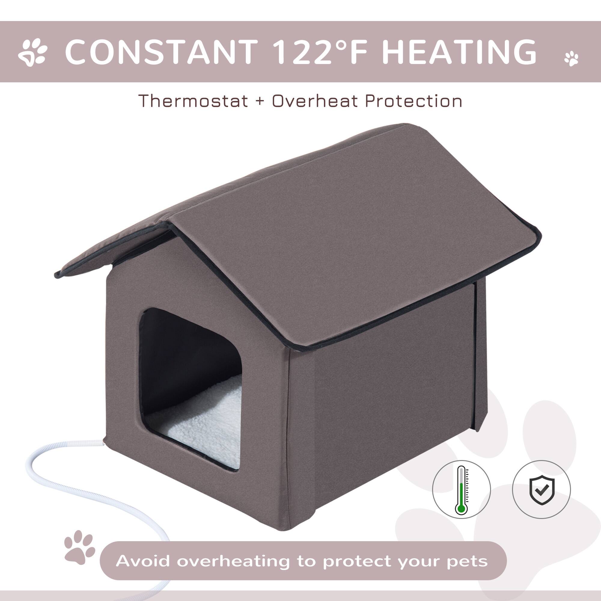 CONSTANT 122°F HEATING  
Thermostat + Overheat Protection  

Avoid overheating to protect your pets