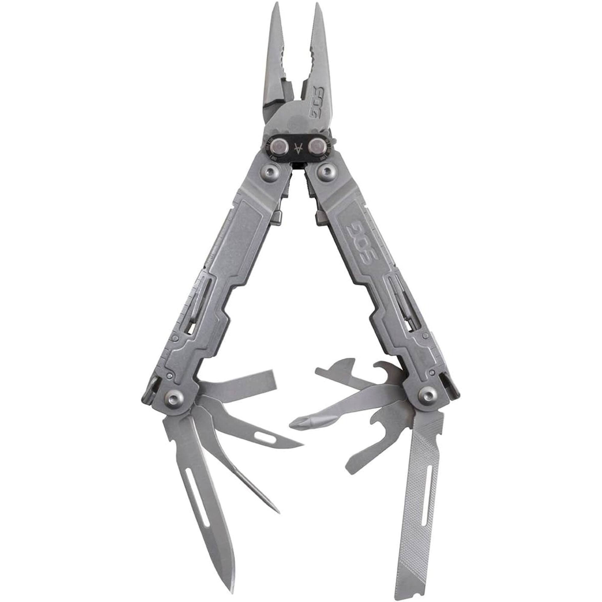 Front. SOG - SOG Poweraccess EDC Multi-Tool - Stone Wash - Stone Wash.