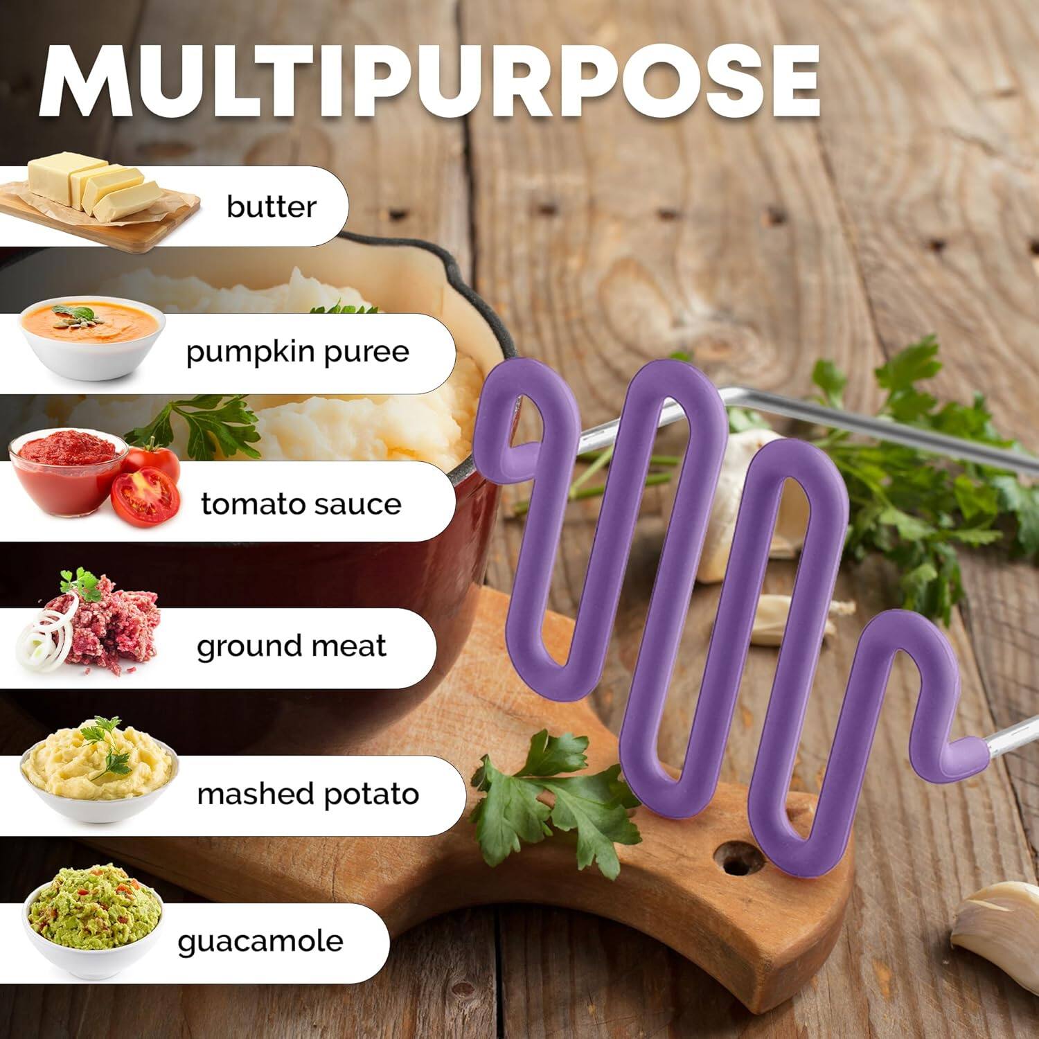 MULTIPURPOSE butter pumpkin puree tomato sauce guacamole ground mashed meat potato