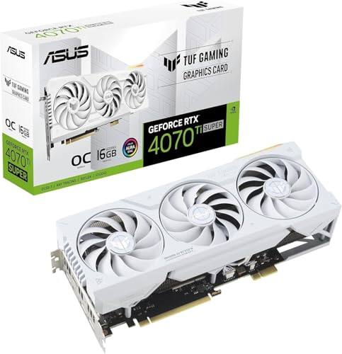 ASUS - Refurbished Excellent - TUF GAMING GEFORCE RTX 4070 TI SUPER BTF WHITE OC EDITION GRAPHICS CARD