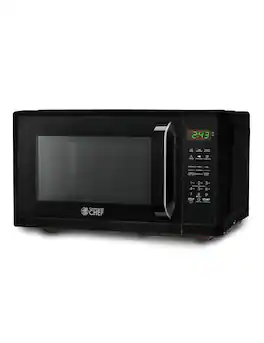 Commercial Chef - Countertop Microwave Oven 0.9 Cu. Ft. 900W - Black
