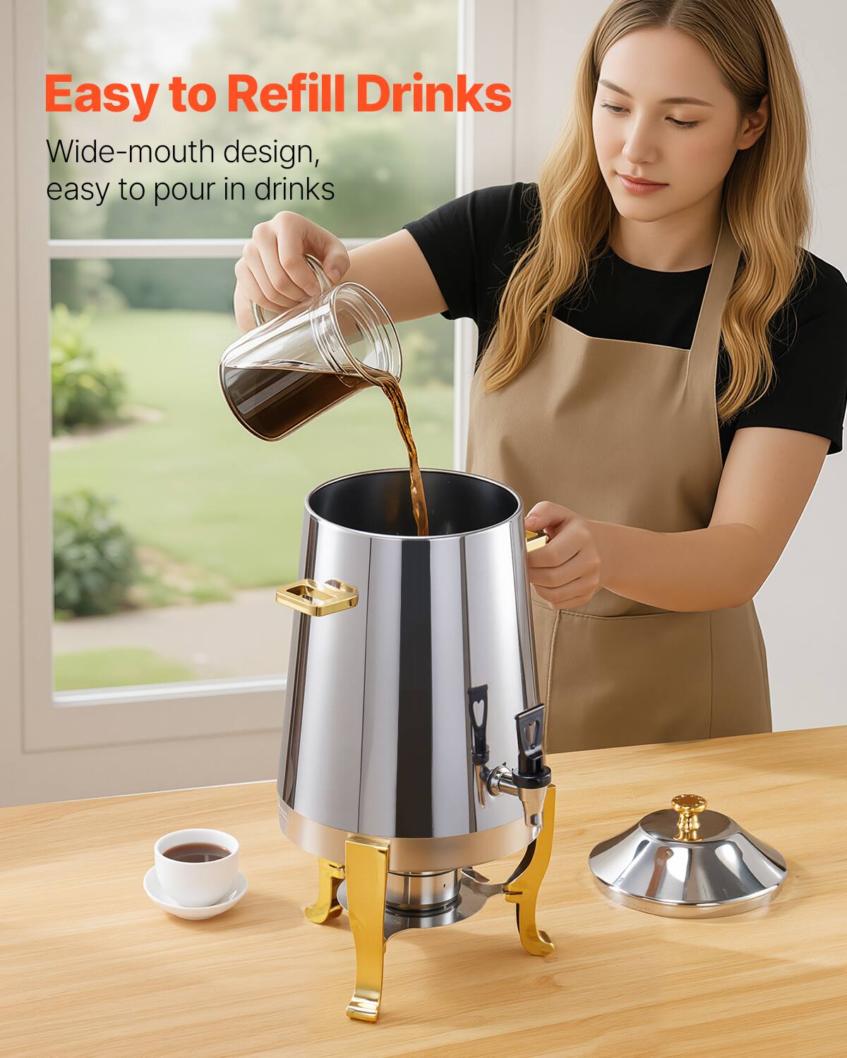 Easy to Refill Drinks

Wide-mouth design, easy to pour in drinks