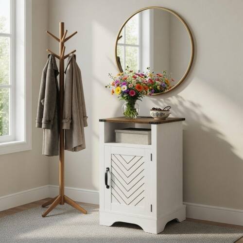 White + Light Oak