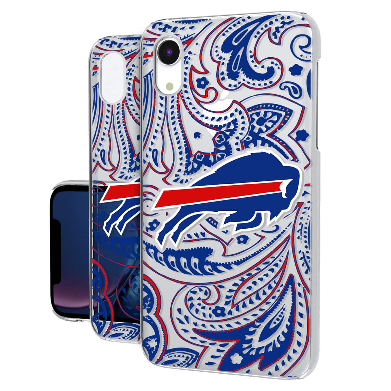 Keyscaper - NFL - Buffalo Bills iPhone Clear Paisley Design Case - 15 Pro - Multicolor