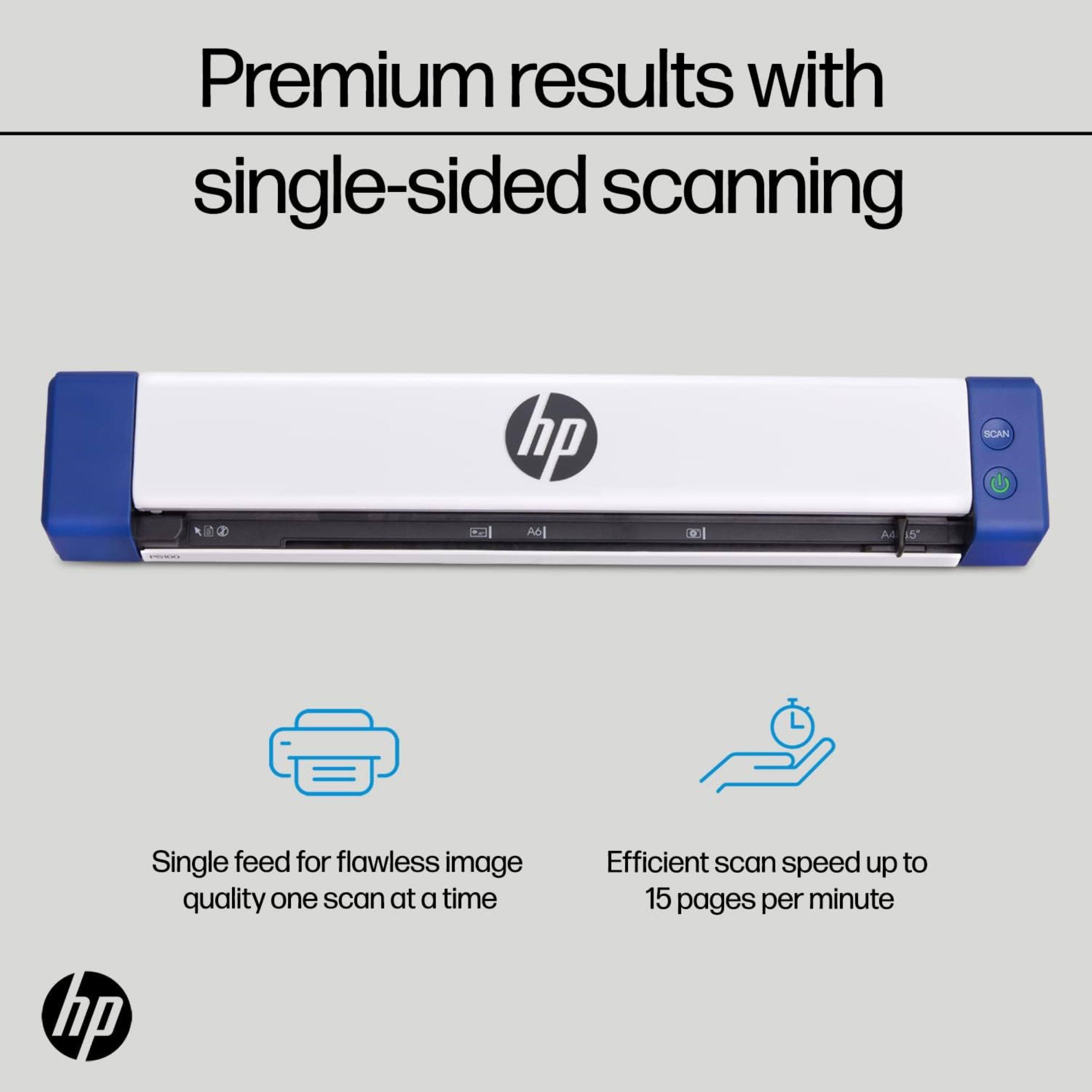 Premium results with single-sided scanning hp Ac 0 I5 SCAN Single feed for flawless image quality one scan at a time hp Efficient scan speed up to 15 pages per minute