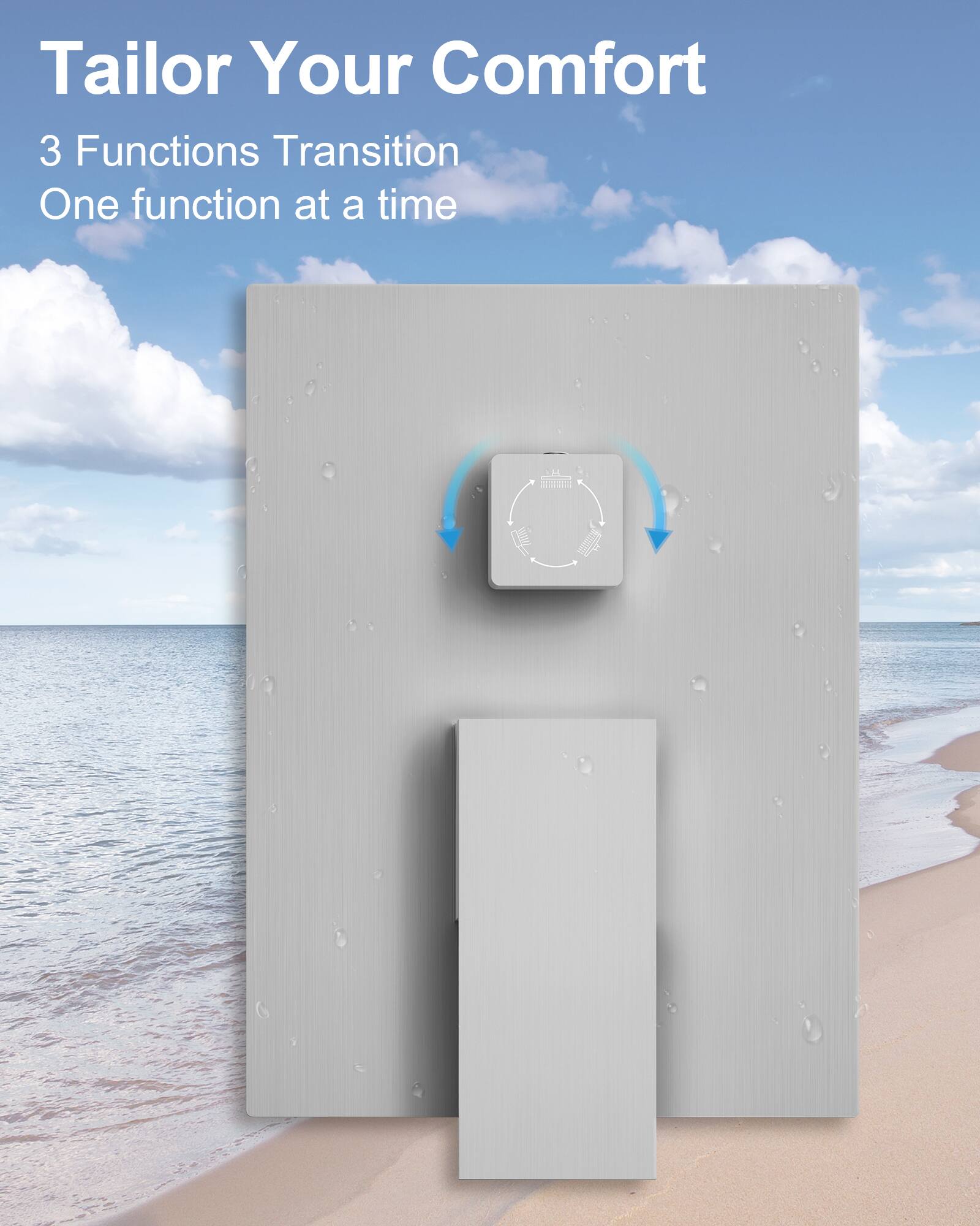 Tailor Your Comfort  
3 Functions Transition  
One function at a time