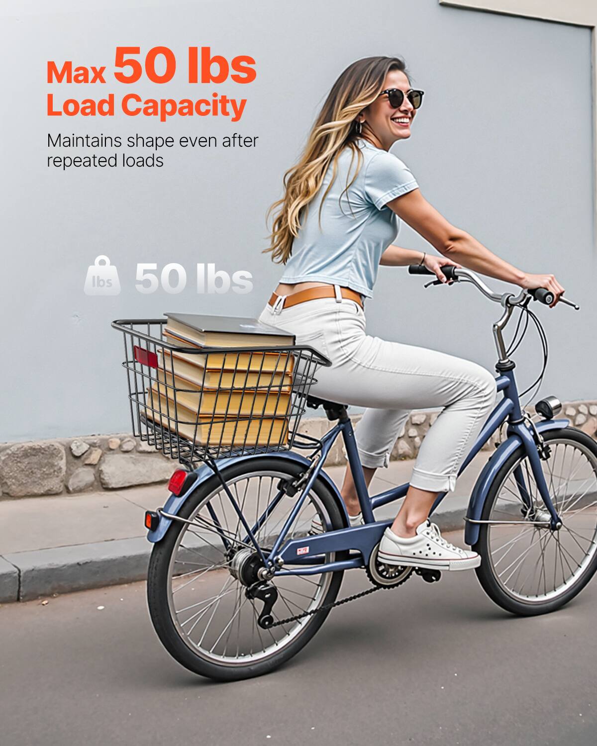 Max 50 lbs Load Capacity  
Maintains shape even after repeated loads  

50 lbs