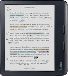 Kobo - Libra Colour | eReader | 7" Glare-Free Colour E Ink Kaleido 3 Display | Dark Mode Option | Waterproof - 2024 - Black