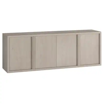Front. Hudson&Canal - Savin Rectangular TV Stand for TV's up to 75" in Alder White - Alder White.