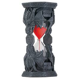 Pacific Trading - Celtic Knots Twinned Dragon Sand Timer Medieval Fantasy Decoration 6.5 inch