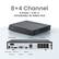 8+4 Channel
8 Wired + 4 Wi-Fi
EXPANDABLE 4K WIRED NVR
- On/Off Switch
- LAN Port
- PoE Ports
- Power Input
- eSATA Port
- HDMI Port
- Audio Out
- VGA Port
- USB Port