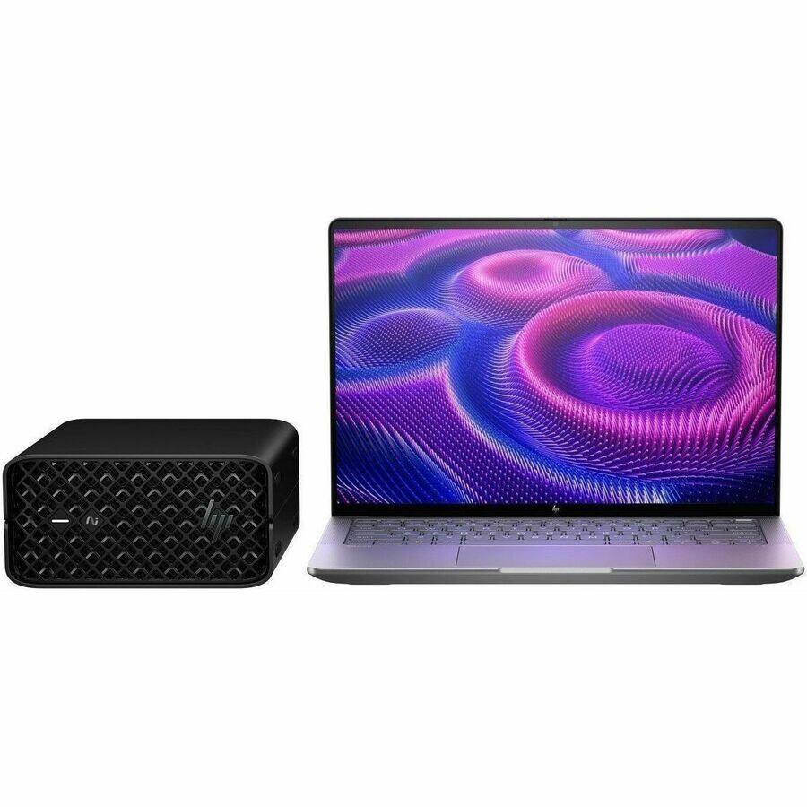 Alt View 3. HP - HP ZBook Ultra G1a 14" Touchscreen Mobile Workstation - 2.8K - AMD Ryzen AI MAX PRO 390 - 64 GB - English Keyboard - Silver.