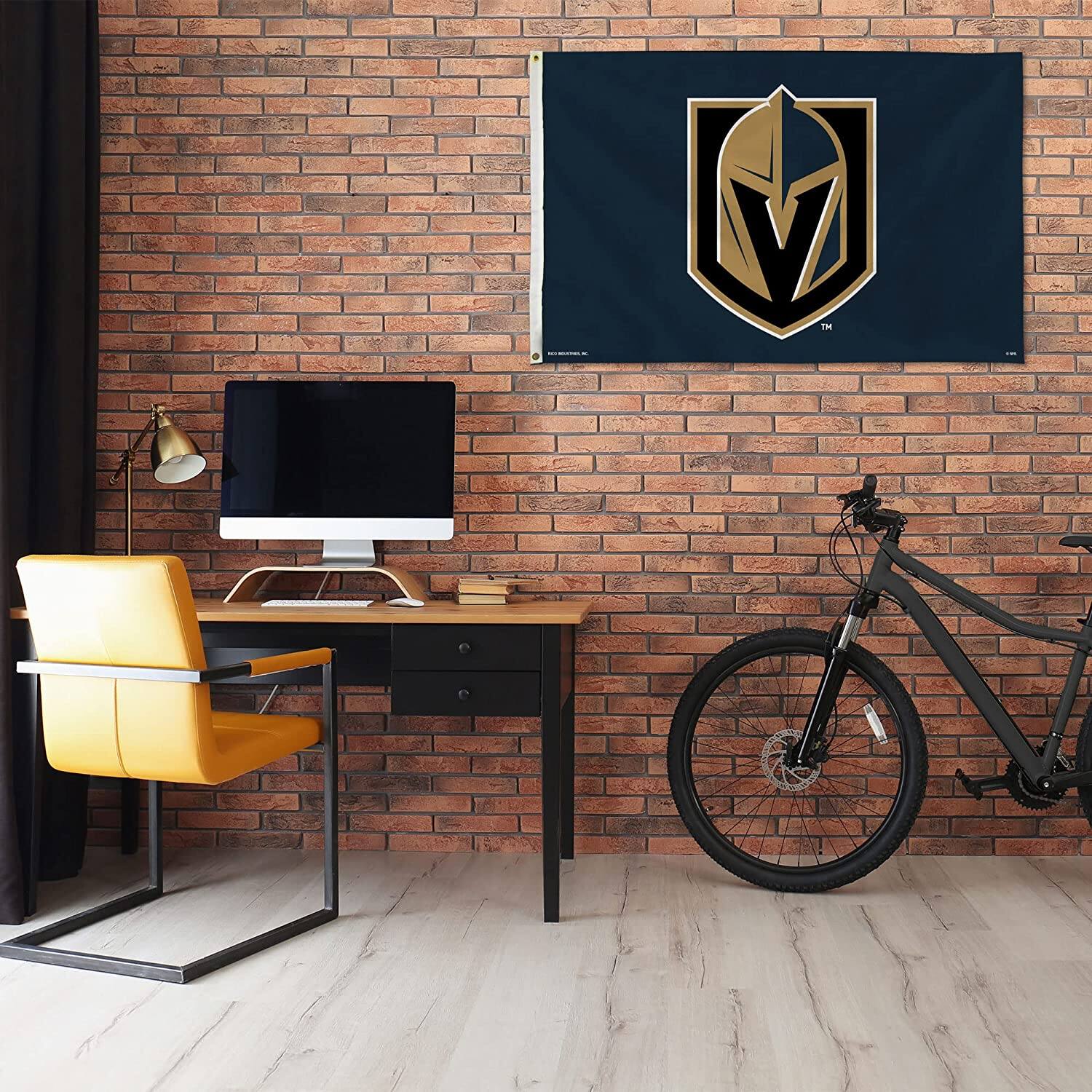 Alt View 2. Rico Industries - Las Vegas Golden Knights NHL 3X5 Indoor Outdoor Banner Flag - Multi.