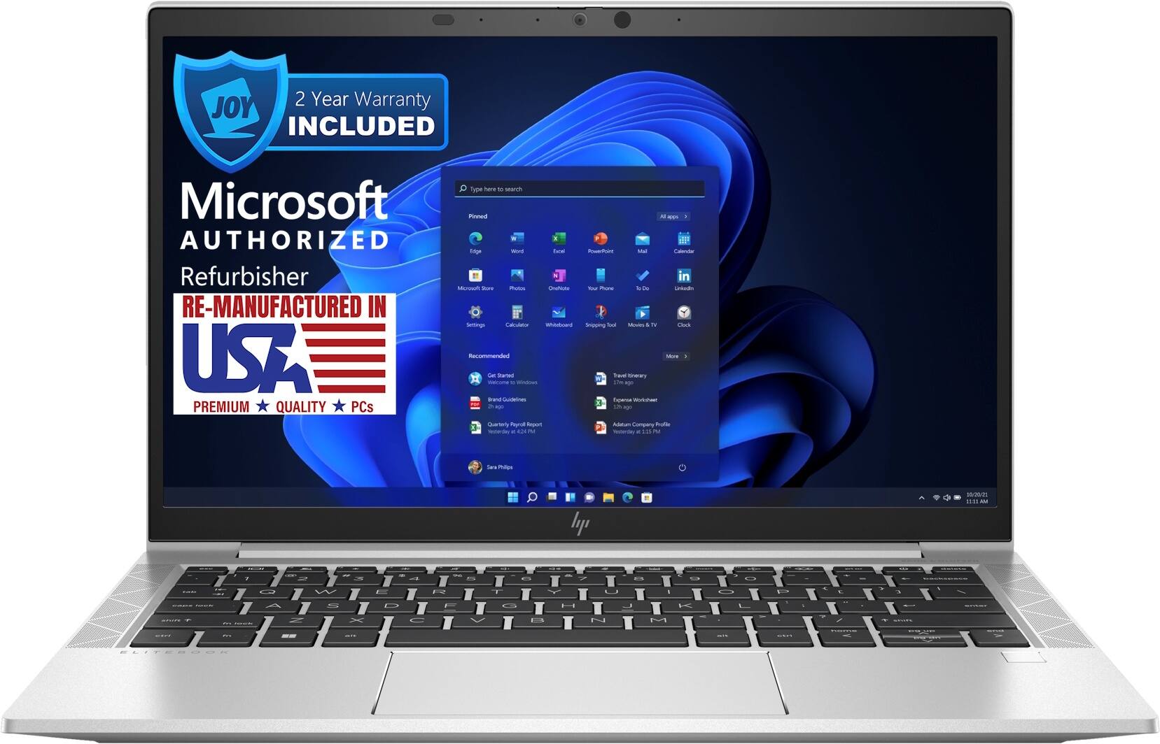 HP - 830 G8 13.3" Refurbished Laptop - Intel 11th Gen Core i7 with 32GB Memory - Intel Iris Xe Graphics - 1TB SSD - Silver