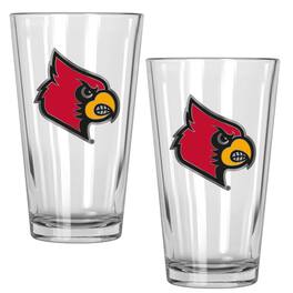 Great American Products - Louisville Cardinals 16oz. Pint Glass Set - Multicolor