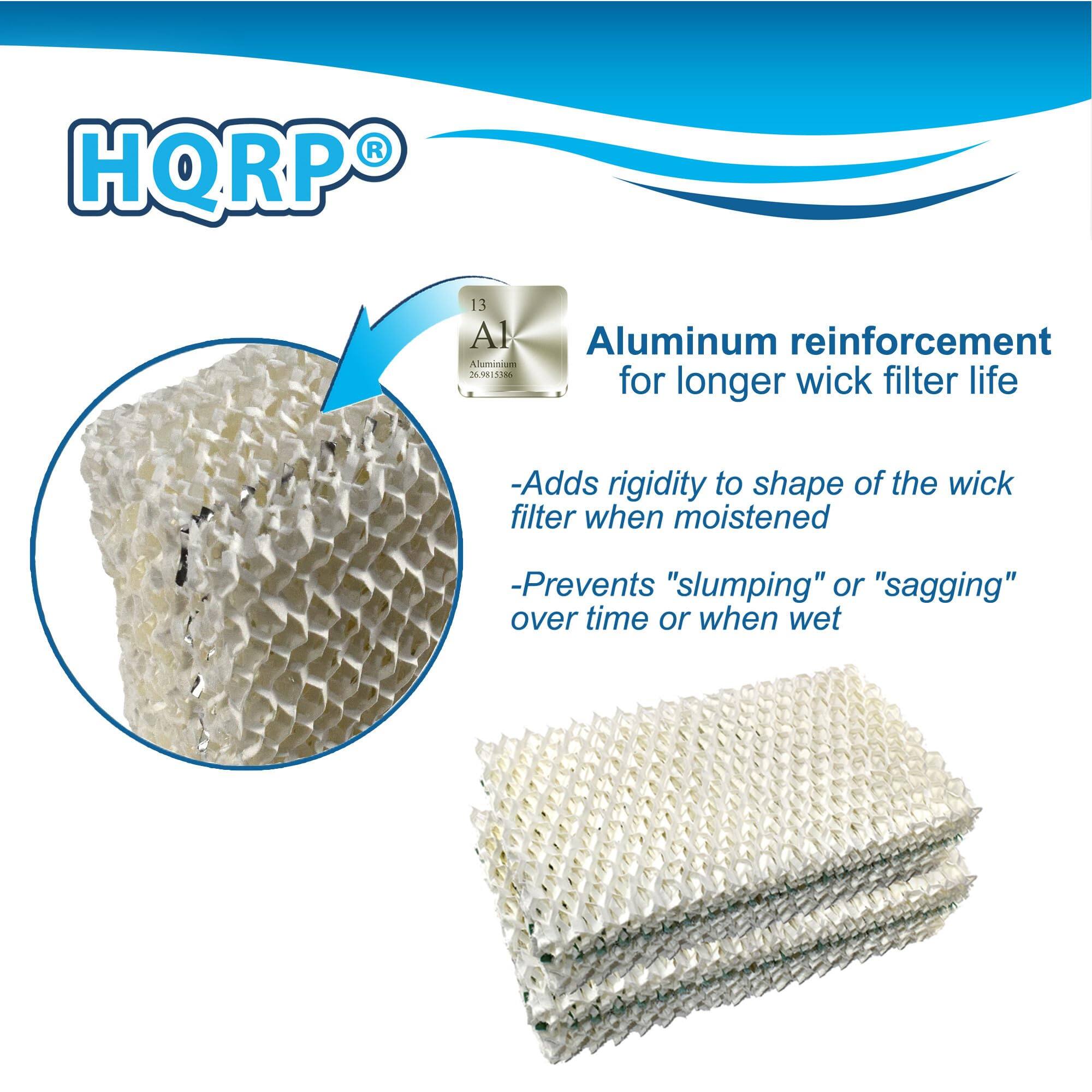 HQRP 13 Al Aluminum reinforcement Alunoncm 3oinRRIS 3 for longer wick filter life - Adds rigidity to shape of the wick filter when moistened - Prevents "slumping" or "sagging" over time or when wet