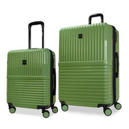 World Traveler - Tonal 2-Piece Lightweight Polycarbonate Hardside Expandable Spinner Luggage Set with TSA Lock (20" & 28") - Matcha