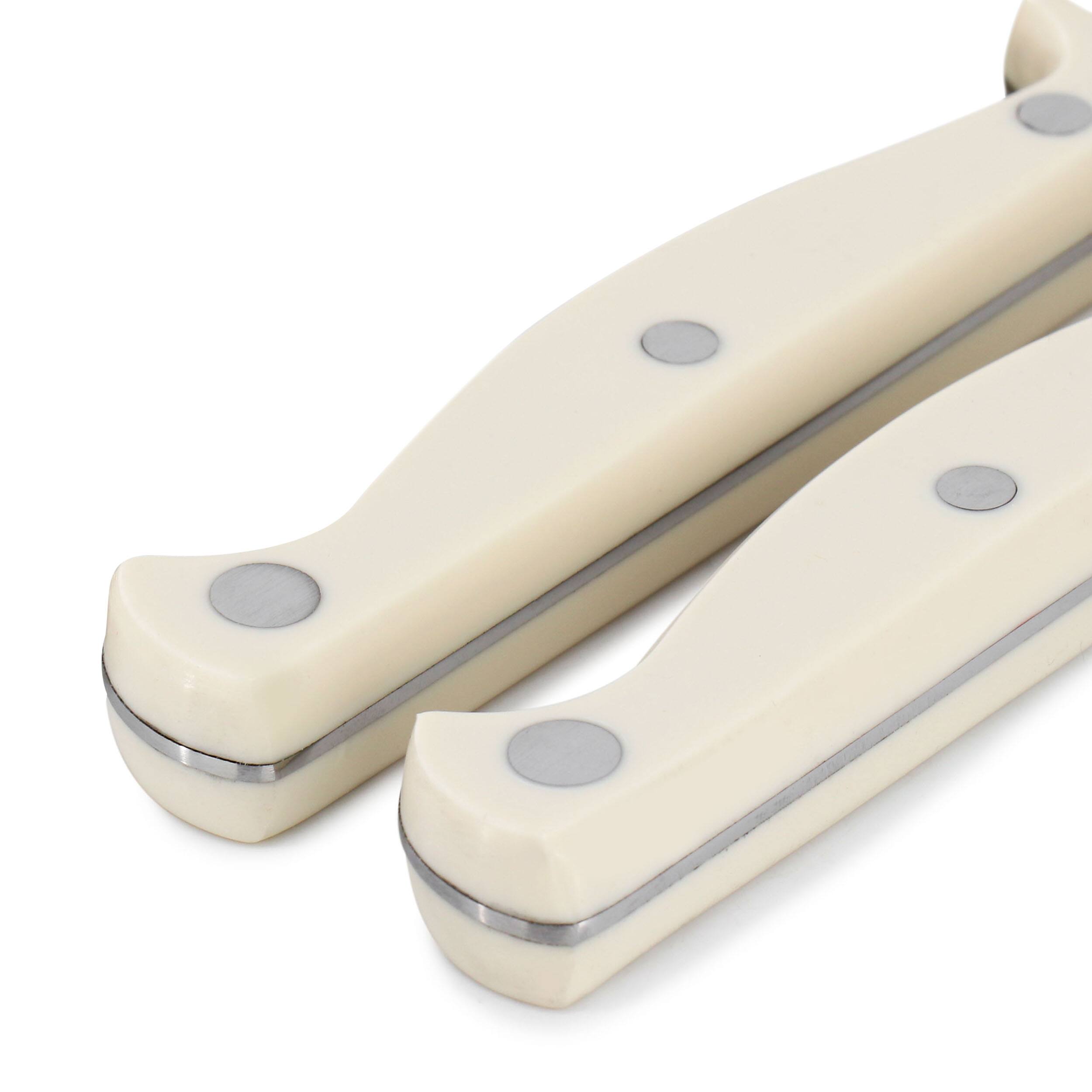 Alt View 3. Martha Stewart - Martha Stewart Everyday Keswick 2 Piece Cutlery and Sheath Set in Linen - Linen.