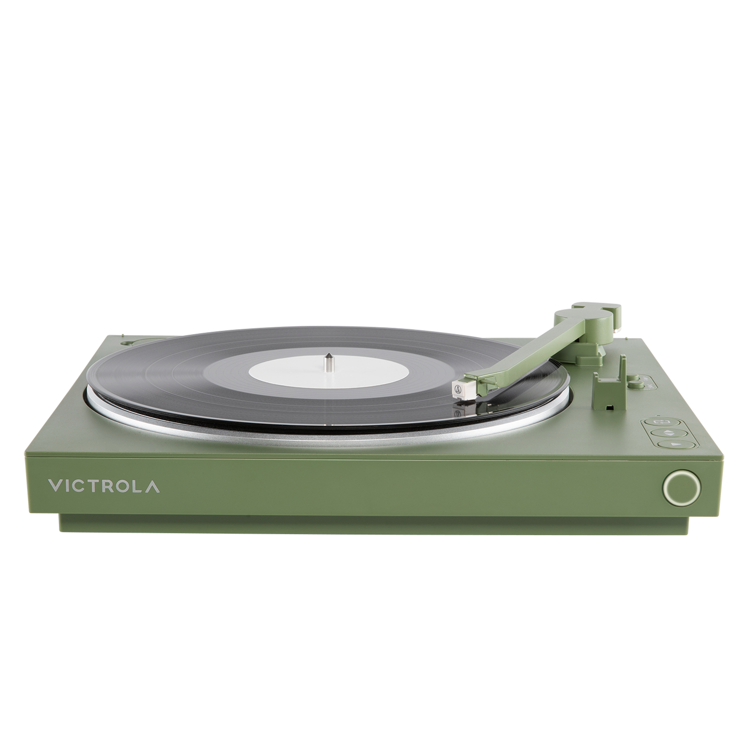 Alt View 4. Victrola - Victrola Automatic Turntable - Green.