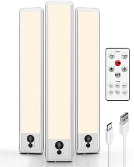 EZVALO - 8 in. Wireless USB Charging Integrated LED Linkable Under Cabinet Light Smart Recessed Lighting-2 Pack - White