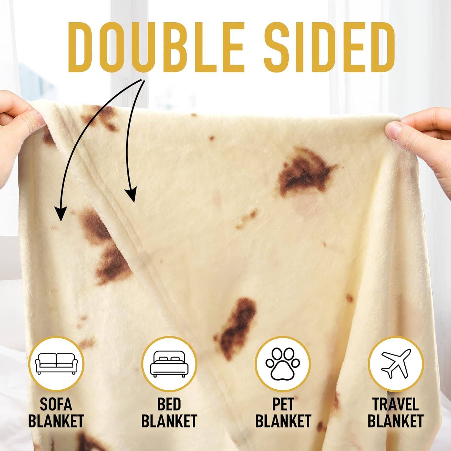 DOUBLE SIDED

SOFA BLANKET  
BED BLANKET  
PET BLANKET  
TRAVEL BLANKET