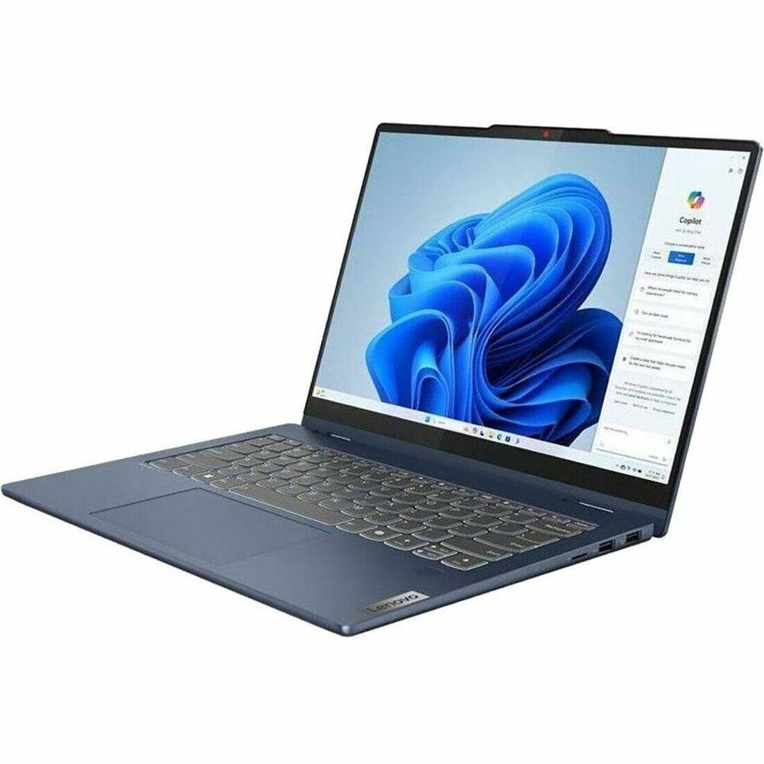 Alt View 17. Lenovo - IdeaPad 5 14IRU9 2-in-1 14" Touch Screen Laptop - Intel Core 5 with 8GB Memory - 256 GB SSD - Cosmic Blue, Blue.
