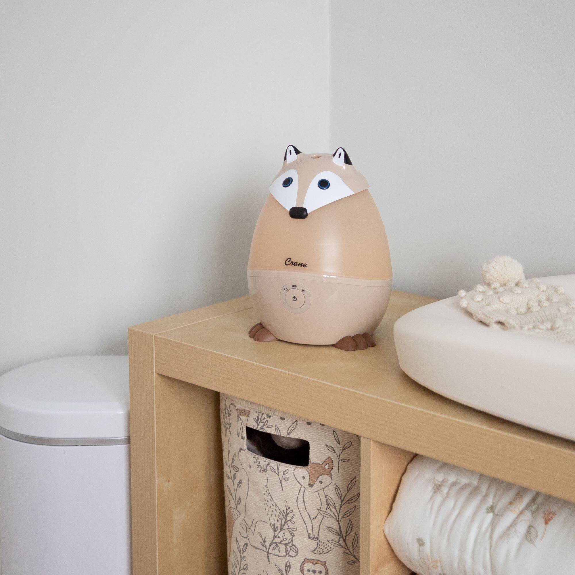 Alt View 2. CRANE - Crane Baby Mini-Adorable Red Fox 0.5 Gal. Baby Humidifier, Cool Mist with Aroma Tray & Night Light - Beige.