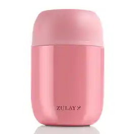 Zulay Kitchen - 16oz Stainless Steel Vacuum Insulated Food Jar for Hot Foods and Soups - Pink