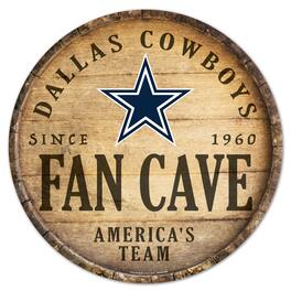 WinCraft - Dallas Cowboys 14'' Circular Wood Sign - Multicolor