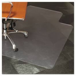 ES Robbins - Natural Origins Biobased Chair Mat for Hard Floors Rectangular with Lip Straight Edges 36" x 48" - Clear