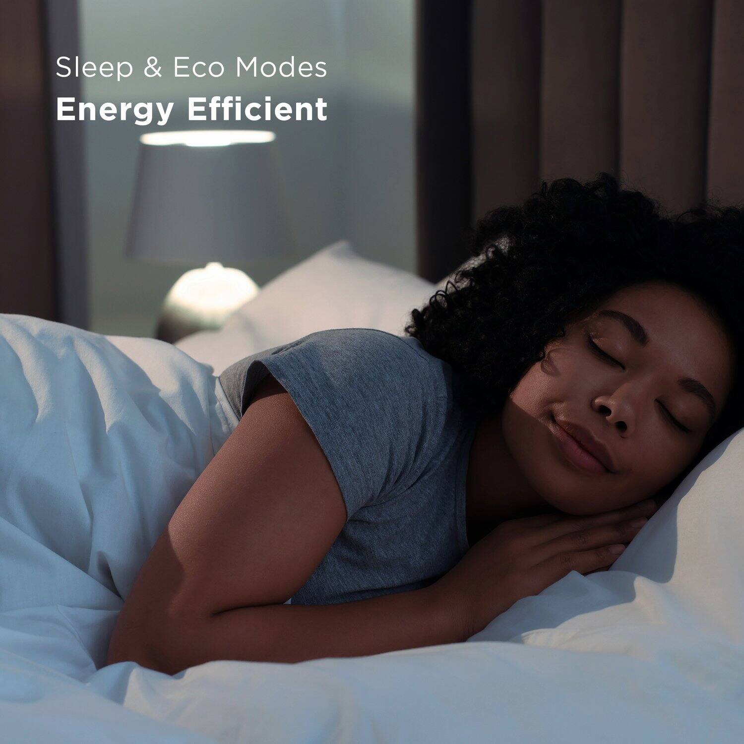 Sleep & Eco Modes  
Energy Efficient