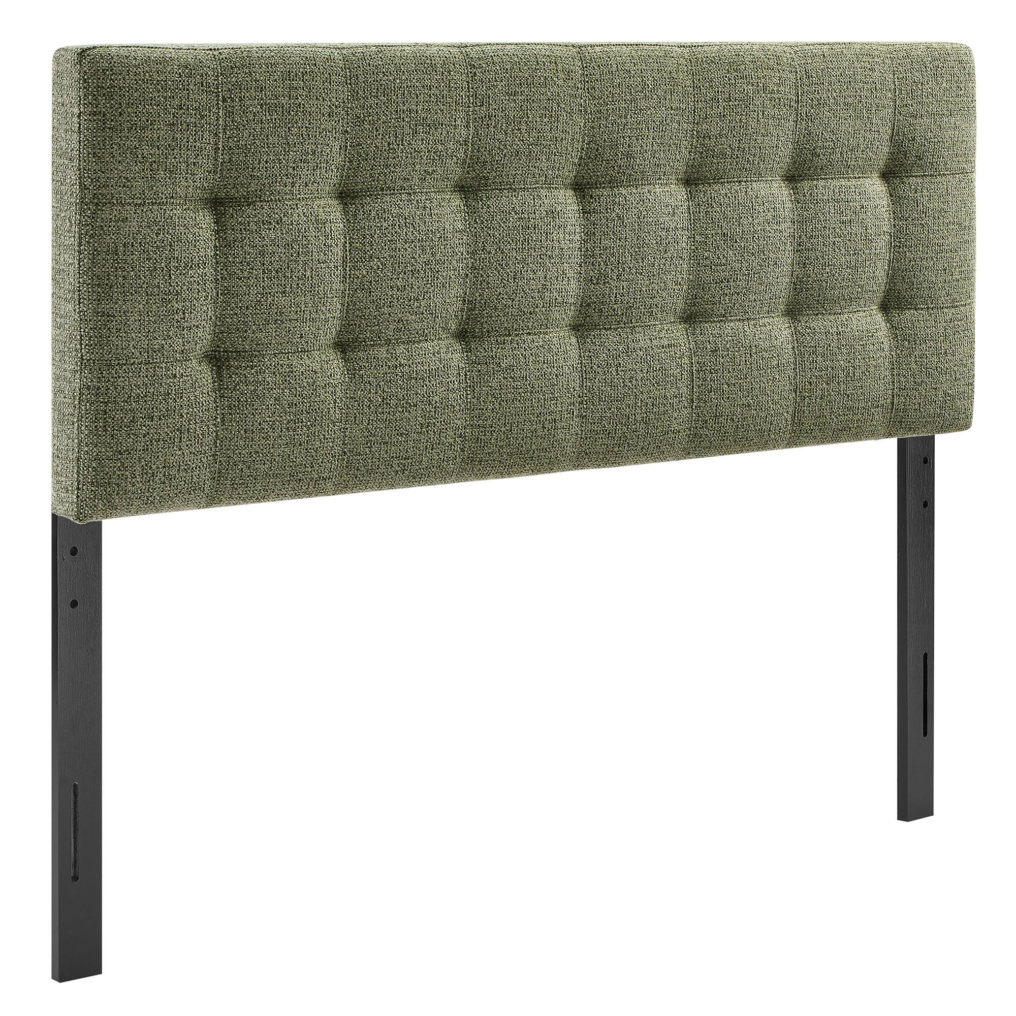 Angle. Modway - Lily Upholstered Fabric Headboard by Modway - Leaf.