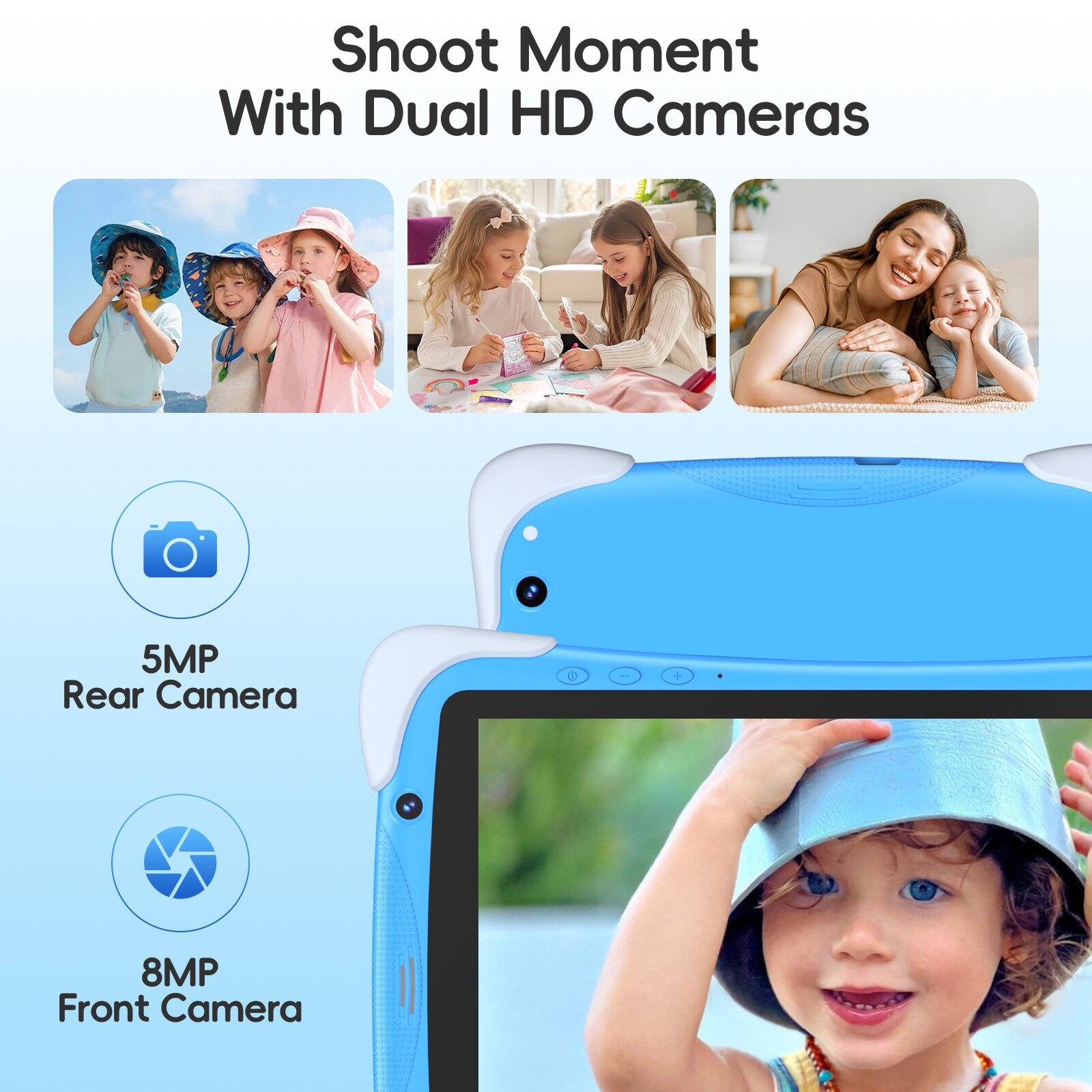 Shoot Moment With Dual HD Cameras  
5MP Rear Camera  
8MP Front Camera